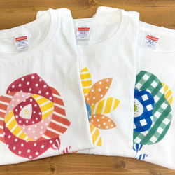 【受注生産】コットンTシャツ　ローズ 3枚目の画像