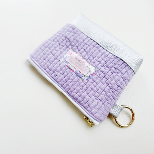 soldヌビキルト×リバティ ファスナーポーチ soldヌビキルト×リバティ