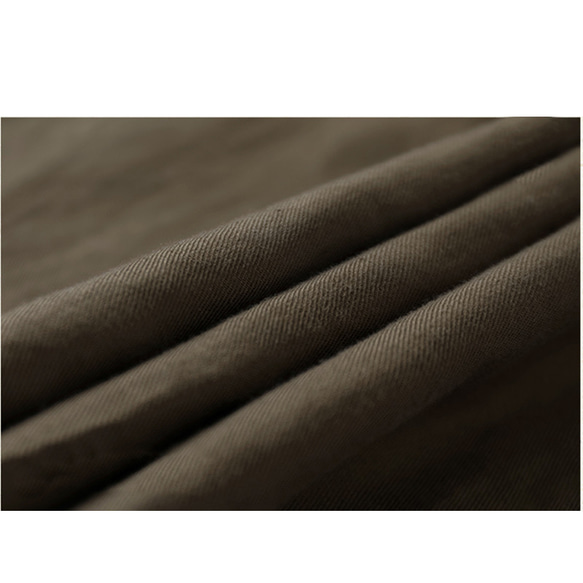 綿麻スカート　ゴムウエストスカート　　ブラウン　S-Lサイズ S265BR 13枚目の画像