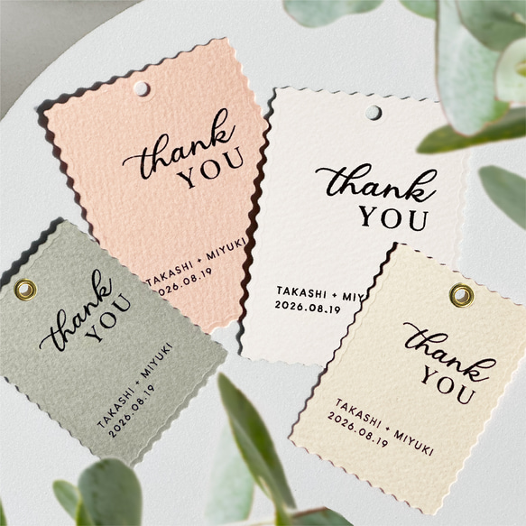 TKD-001】名入れ 結婚式 サンキュータグ カード ウェディング プチ