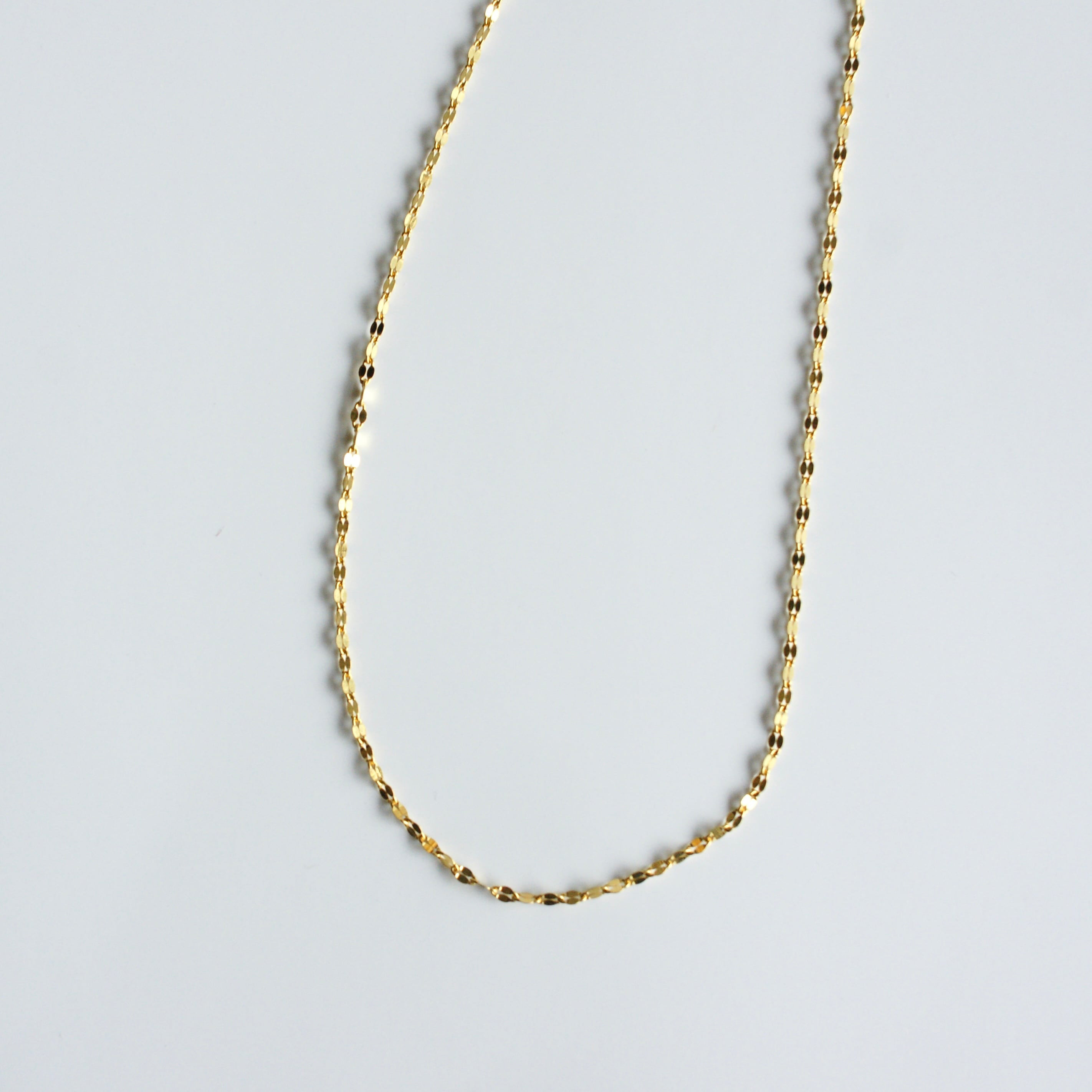 クローバーチェーン ショートネックレス【14金GF】