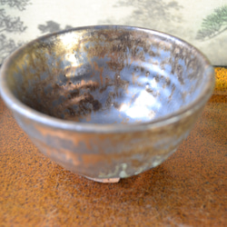 【新着！】飯碗(炭化金彩) 　小鉢　★萩焼　 5枚目の画像
