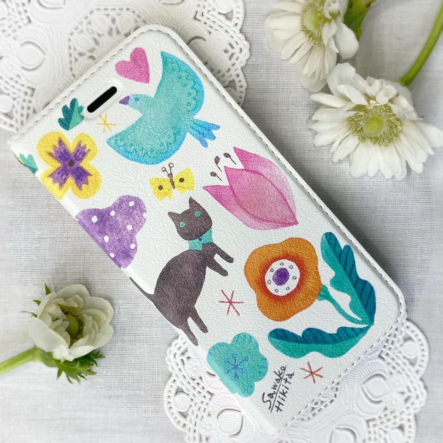 【受注生産】iPhoneケース　花の庭