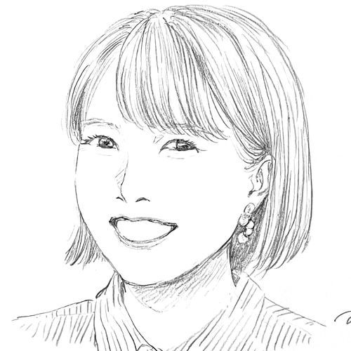 紙フレーム付き似顔絵【1名・えんぴつ画】 イラスト COCOYA_arc