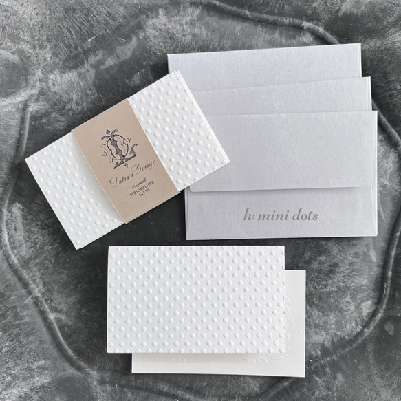 エンボスカードセット（S）名刺サイズ 10枚目の画像