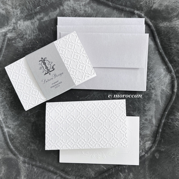 エンボスカードセット（S）名刺サイズ 6枚目の画像