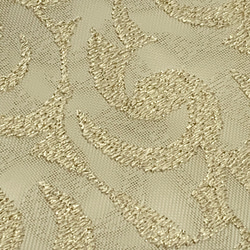 刺繍ハードメッシュ　軽いセミシースルーのフラットなポーチ　ベージュ色ファスナー　515 9枚目の画像