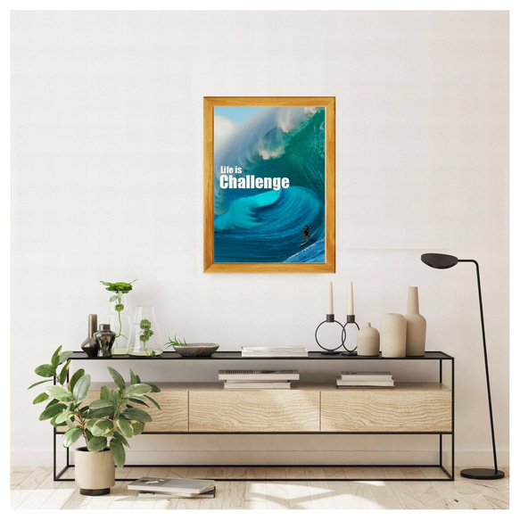 海　夏　波　2枚セット　⭐️ポスター⭐️A4 ポスター　北欧　アート　プレゼント　北欧　記念日　 4枚目の画像