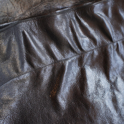 レザーワンハンドルバッグ (Mサイズ・黒) ショルダーバッグ ハンドバッグ 牛革 レザーバッグ 手持ち 肩掛け 11枚目の画像