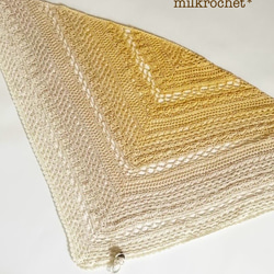 三角ショール【ベイクドイエロー】 バレエショール ストール ミル