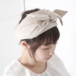 *+：。棉麻絲帶頭巾自然。 :+* 可用繡花名稱 第4張的照片