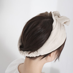 *+：。棉麻絲帶頭巾自然。 :+* 可用繡花名稱 第6張的照片
