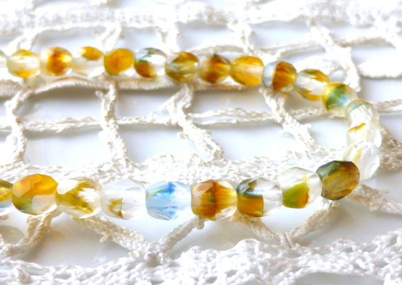 49個　ＦP 美しい土　チェコビーズCzech Glass Beads 1枚目の画像