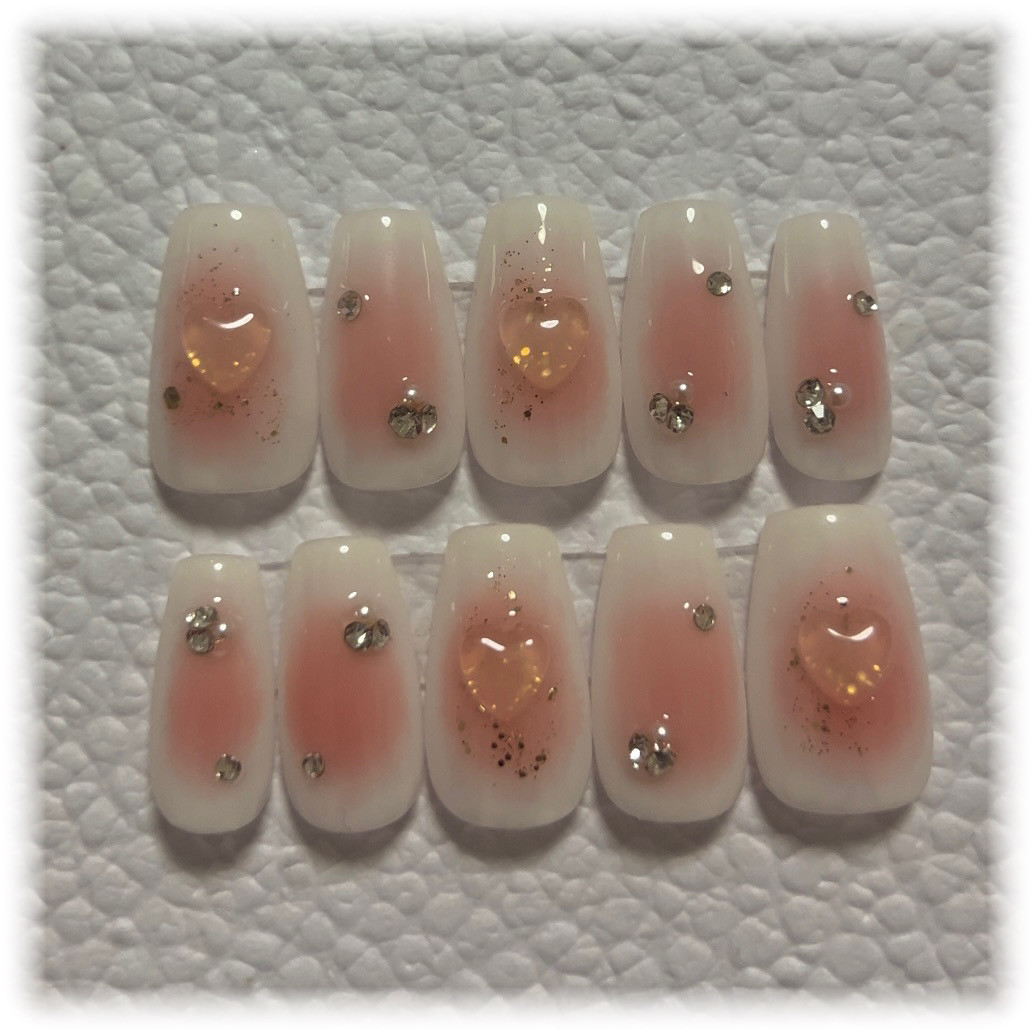 カスタマイズ可能】じゅわっとチークネイル ネイルチップ（つけ