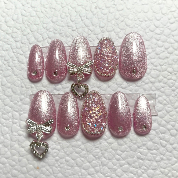 ピクシーネイル　チップ 10個セット シルバー装飾 楽天市場】【公式】N Sparkle Glam：ND-039-G/ ohora gelnails