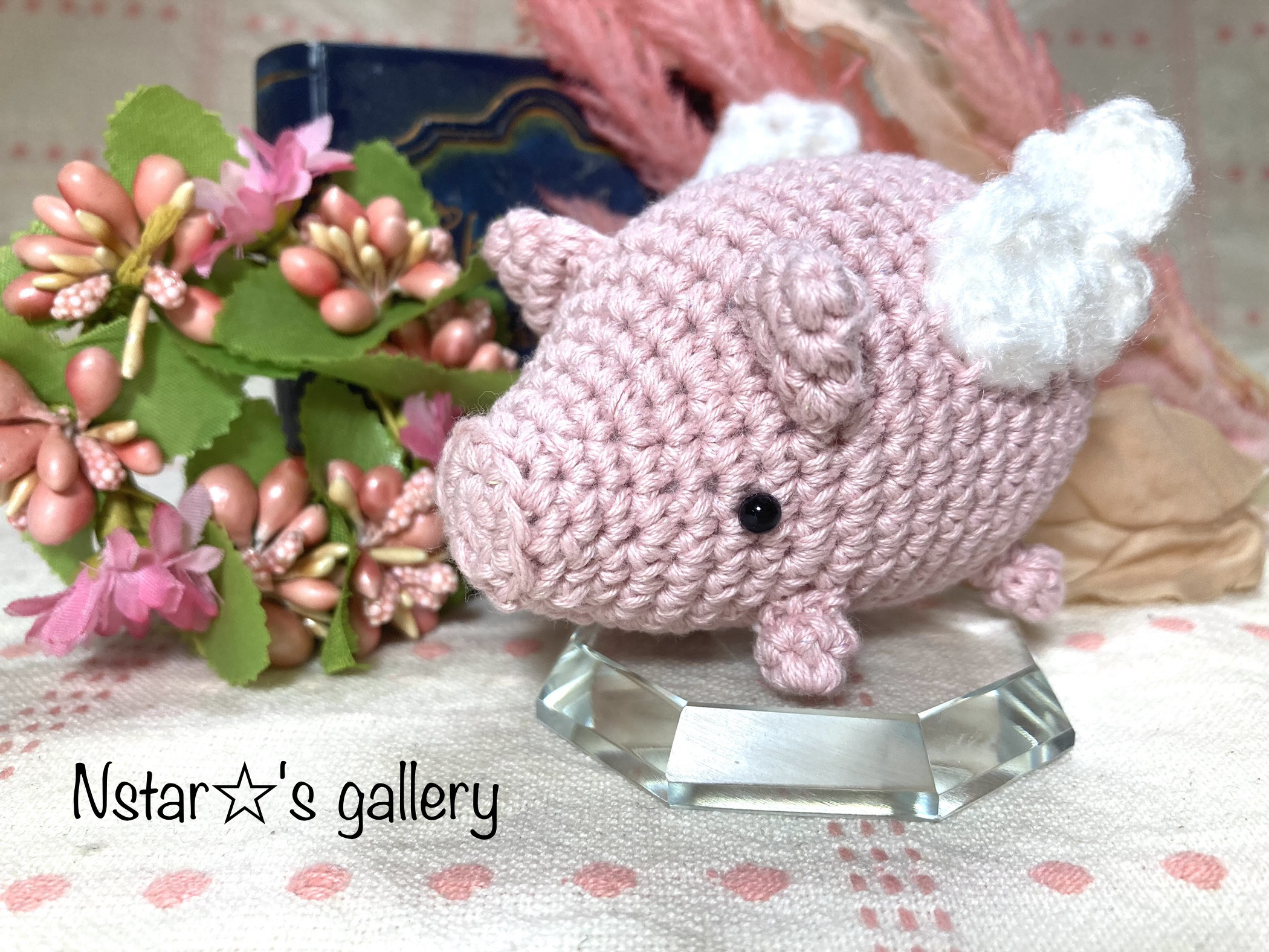 あみぐるみ　ハンドメイド　新郎♡新婦　ぶたさん②【オーダー完成商品】 あみぐるみ ぶたさん ハロウィン 【オーダー受付専用ぺージ