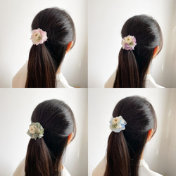 女の子の大好きをぎゅっと詰め込んだお花のヘアゴム 9枚目の画像