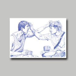 バックフィッシュ手描きポストカード_フドゥユース 1枚目の画像