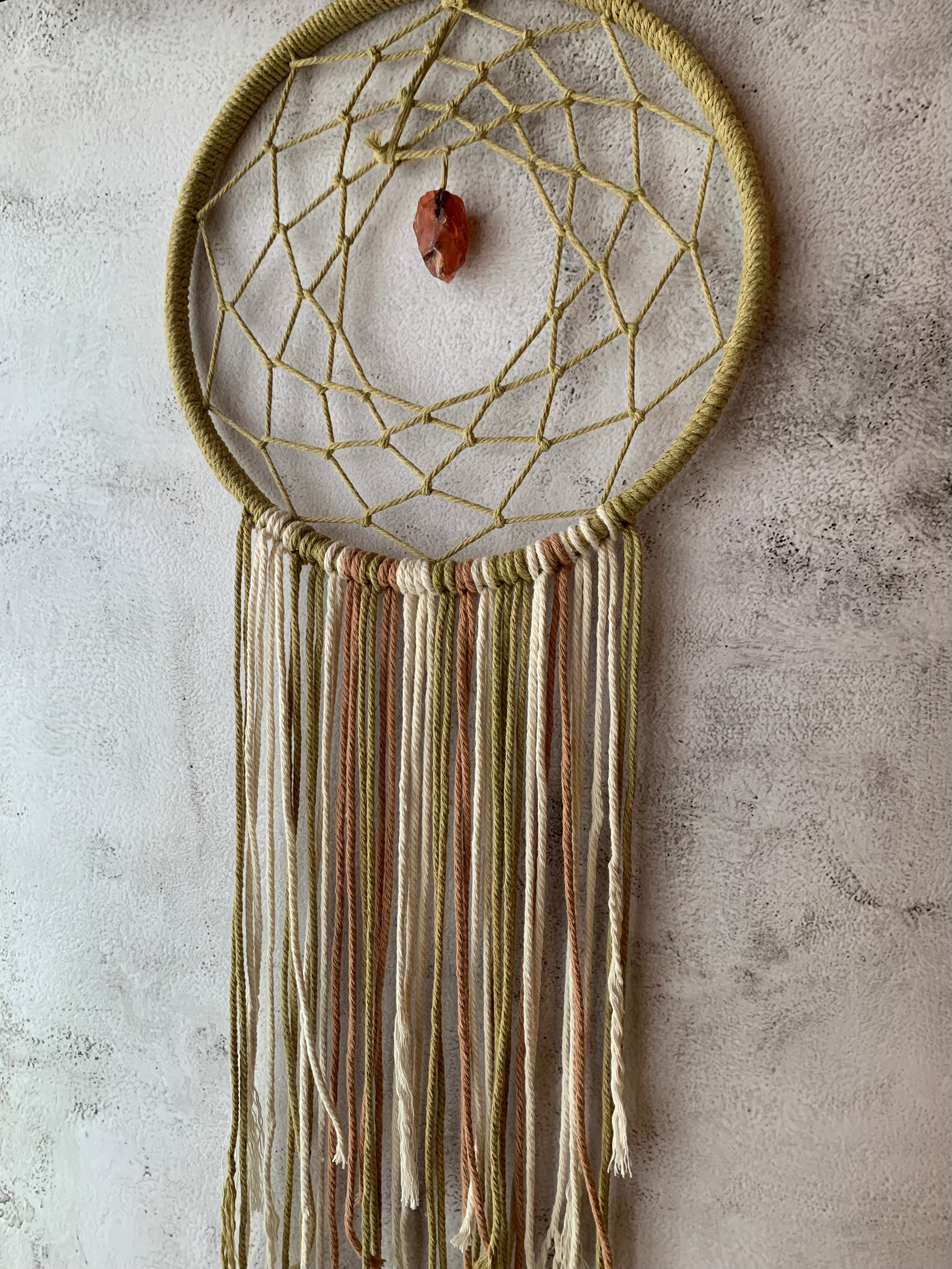 カーネリアン×大型ドリームキャッチャー