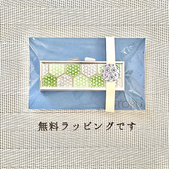 ◇ハニカム タイル◇◆ピルケース(アクセサリーケース・小物入れ)◆ 和柄 ペリドット＊クリスタルガラス 12枚目の画像
