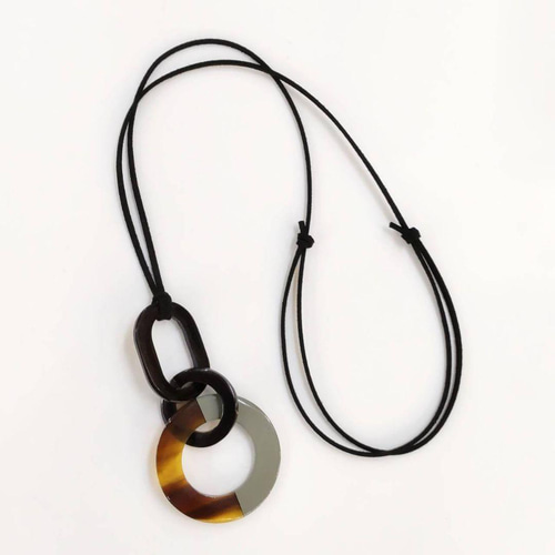 送料無料】BN208 グレー&ナチュラル 水牛 バッファローホーン