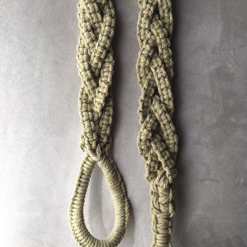 手作りマクラメベルト Macrame Belt Tutorial】マクラメベルトの簡単な作り方を紹介し