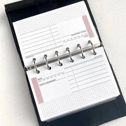 【M6】デイリー ハイライトリフィル　システム手帳リフィル 6枚目の画像