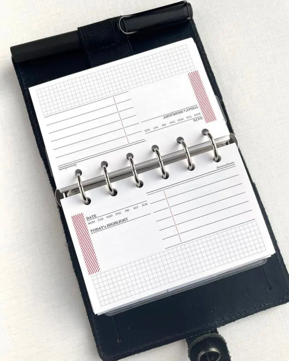 【M6】デイリー ハイライトリフィル　システム手帳リフィル 6枚目の画像