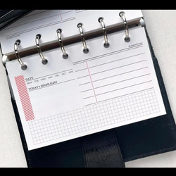 【M6】デイリー ハイライトリフィル　システム手帳リフィル 4枚目の画像