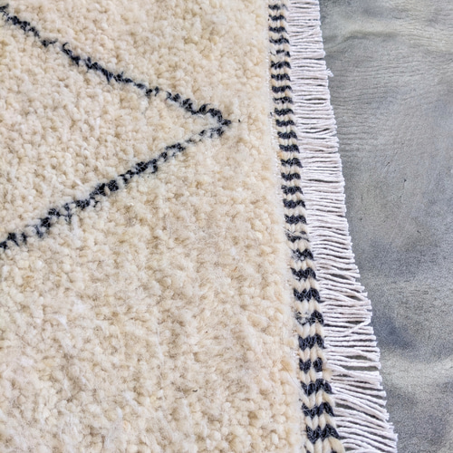 モロッコ ラグ ベニワレンNo.8 ホワイト カーペット 絨毯 カーペット