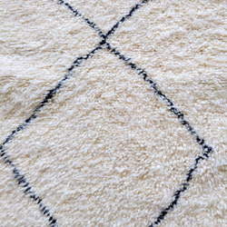 モロッコ ラグ ベニワレンNo.8　ホワイト　カーペット　絨毯 7枚目の画像