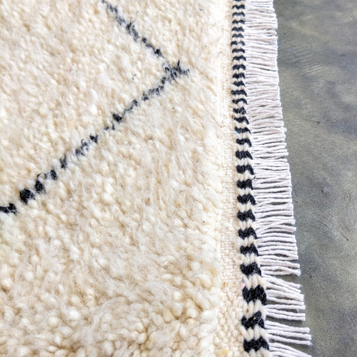 モロッコ ラグ ベニワレンNo.9 ホワイト カーペット 絨毯