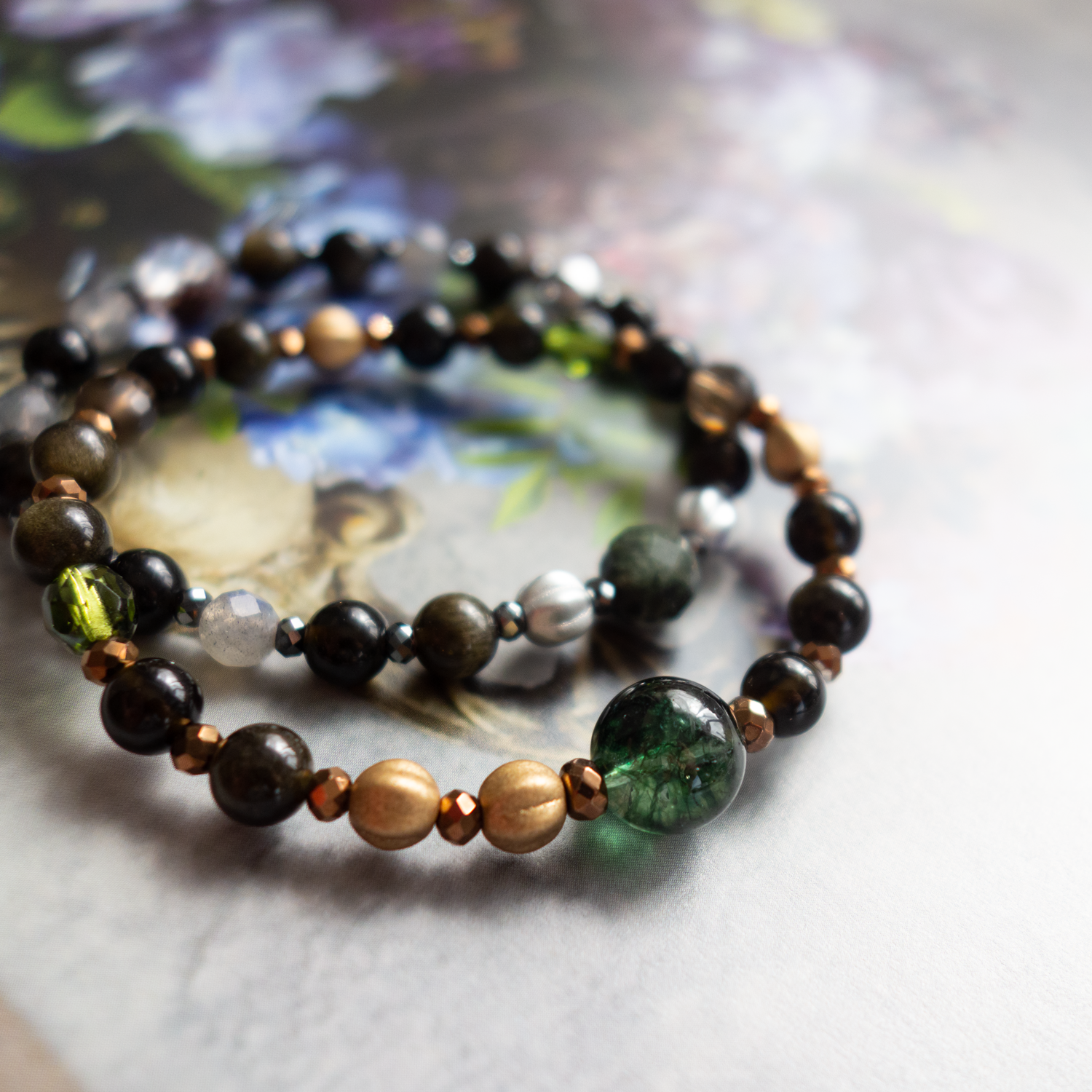 惹きこまれるような神秘的な黒い輝きを持つ <オブシディアン> 明確な決断を下す能力 集中力#205