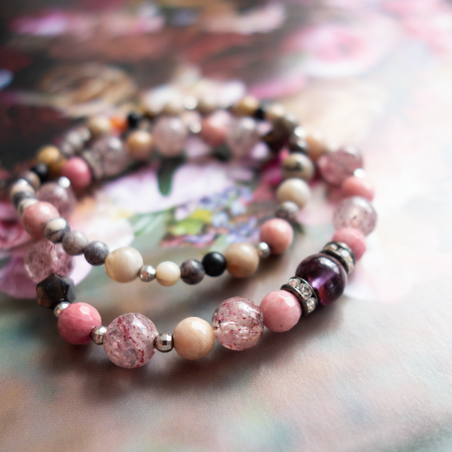 ダークピンクカラーが果実のようで可愛らしい <ピンクエピドート> 自由な発想 ポジティブ思考 #202