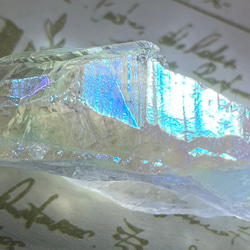 七色の夢໒꒱✨　ホワイト　オーラ　水晶　ラフストーン　原石 3枚目の画像