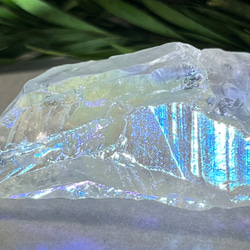 七色の夢໒꒱✨　ホワイト　オーラ　水晶　ラフストーン　原石 8枚目の画像