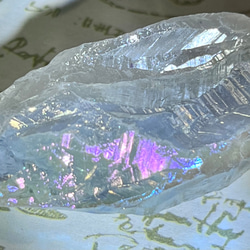 七色の夢໒꒱✨　ホワイト　オーラ　水晶　ラフストーン　原石 4枚目の画像