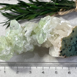 天使の水晶✨   レインボー　グリーンアポフィライト　原石　クラスター　魚眼石 10枚目の画像