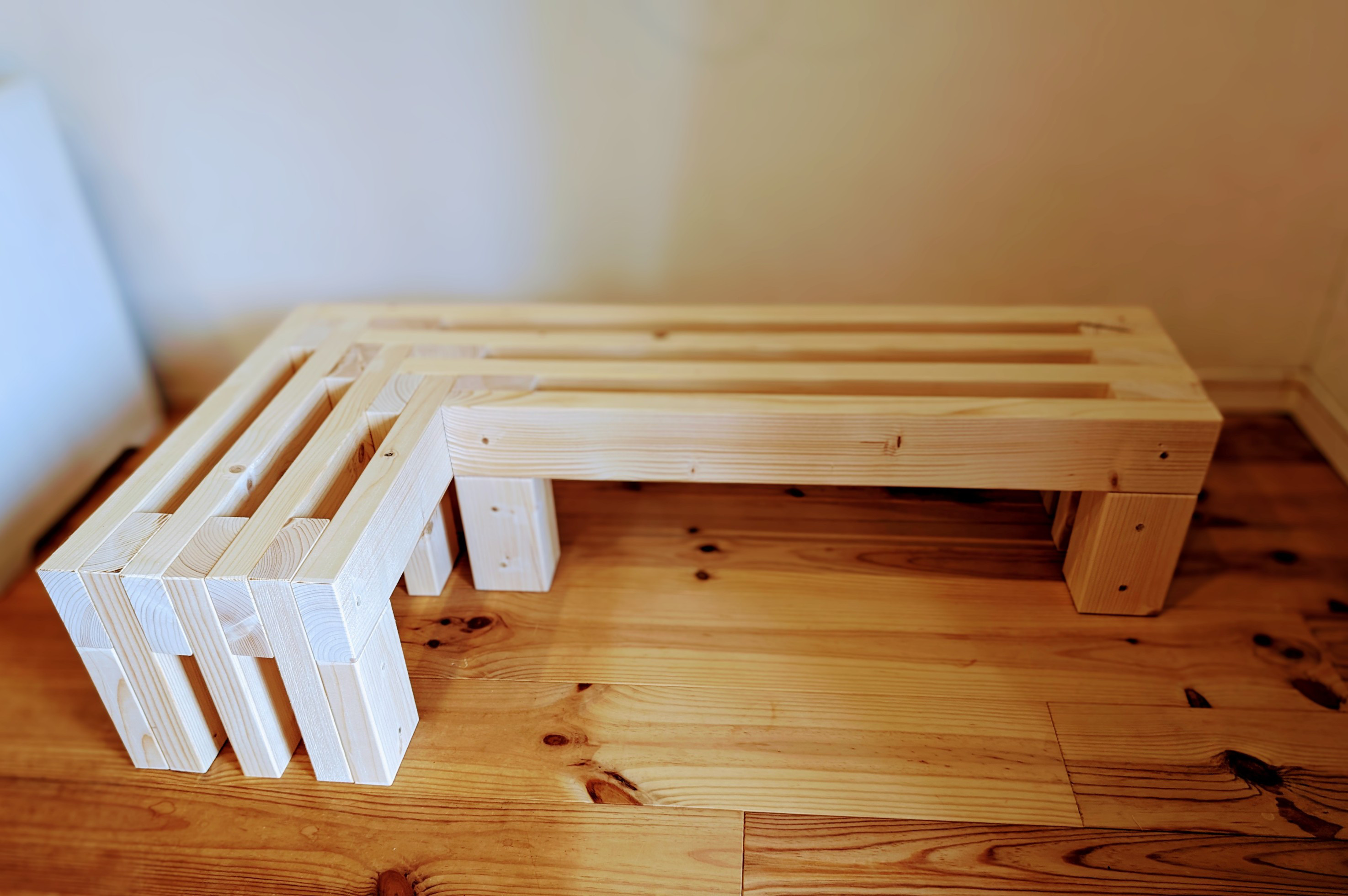 L型スリットベンチ　玄関ベンチ 24,800円