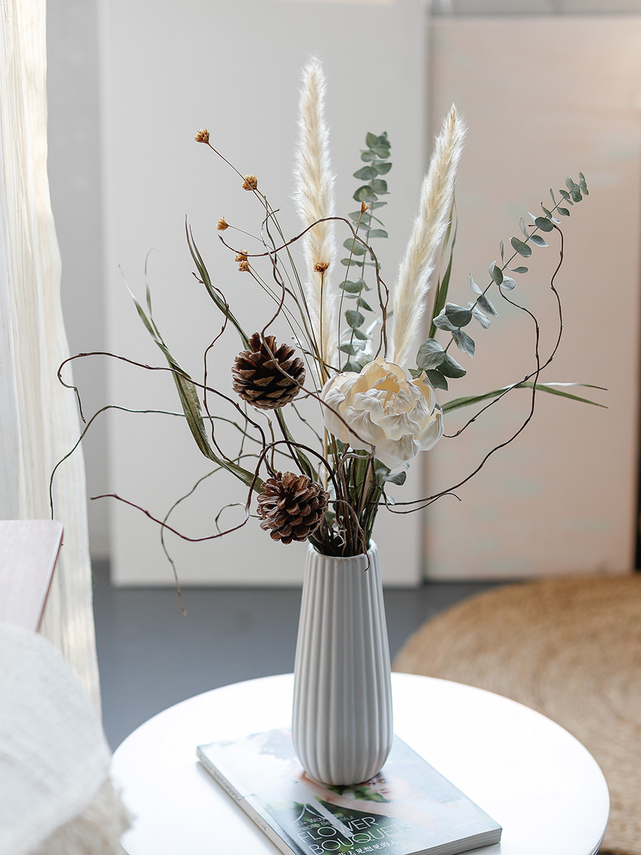 ドライフラワーブーケ - 花瓶アレンジ -