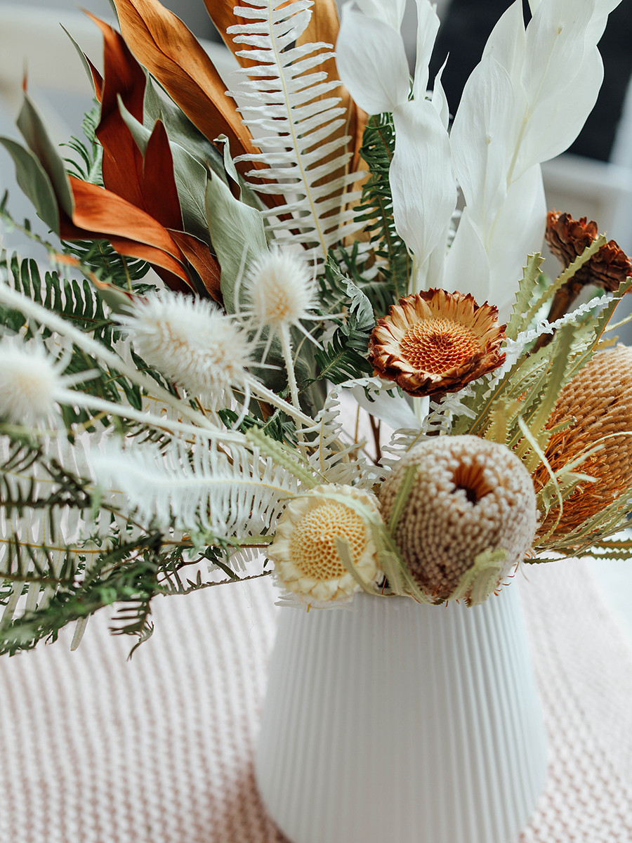 ドライフラワーブーケ - 花瓶アレンジ -