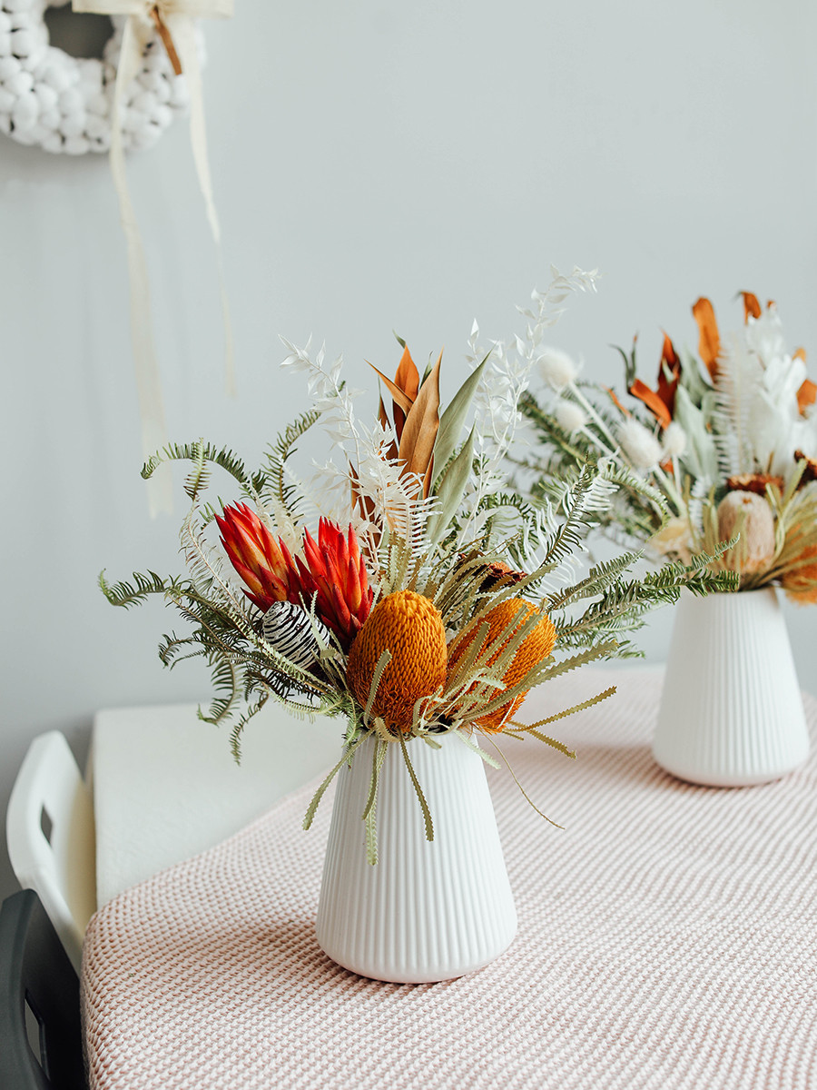 ドライフラワーブーケ - 花瓶アレンジ -