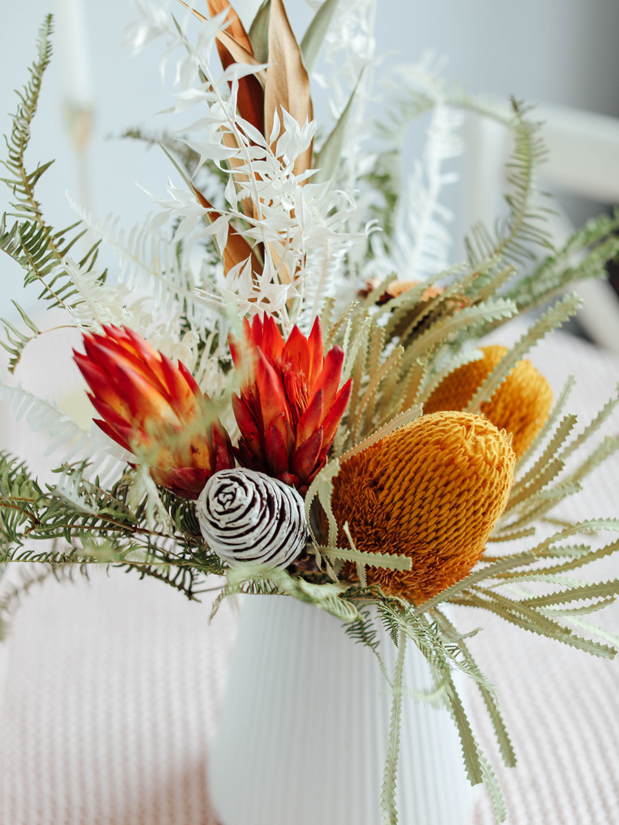 ドライフラワーブーケ - 花瓶アレンジ -