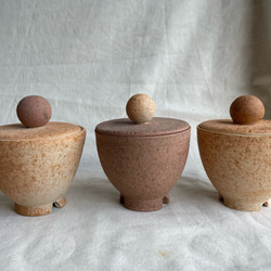 塩壺 焼き締め赤土1.2.3 保存容器・キャニスター mitti ceramic 通販