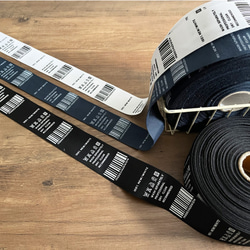 ハンドメイドタグ タグテープ【50cm単位販売】洗濯表示タグデザイン 商用利用可 タグリボン 韓国テープ001 9枚目の画像