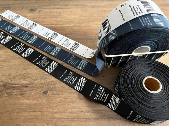 ハンドメイドタグ タグテープ【50cm単位販売】洗濯表示タグデザイン 商用利用可 タグリボン 韓国テープ001 9枚目の画像