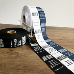 ハンドメイドタグ タグテープ【50cm単位販売】洗濯表示タグデザイン 商用利用可 タグリボン 韓国テープ001 11枚目の画像