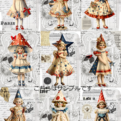 女の子パネル生地ハンドメイド ご予約受付ページ ③ゴシック