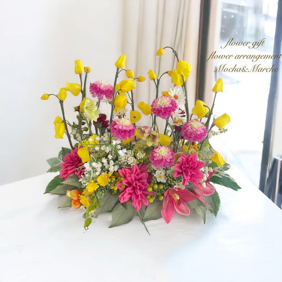 光触媒 フラワーアレンジ 母の日 プレゼント ギフト 贈り物 花 造花  