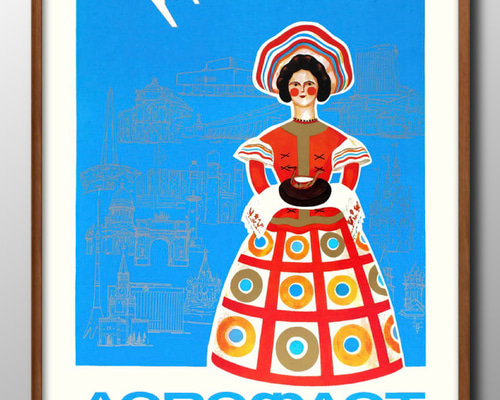 13480□ポスター アート 絵画『ロシア トラベル 旅行』北欧 A3